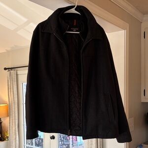 Dockers Men's Dark wool Jacket great shape XL warm jacket